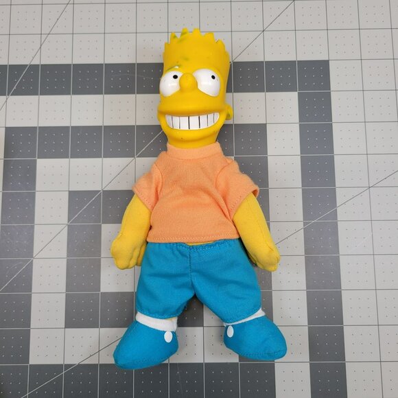 4 Dolls The Simpsons Plush Doll Set Bart Marge Maggie Matt Groening 1990 Vtg - Picture 12 of 16